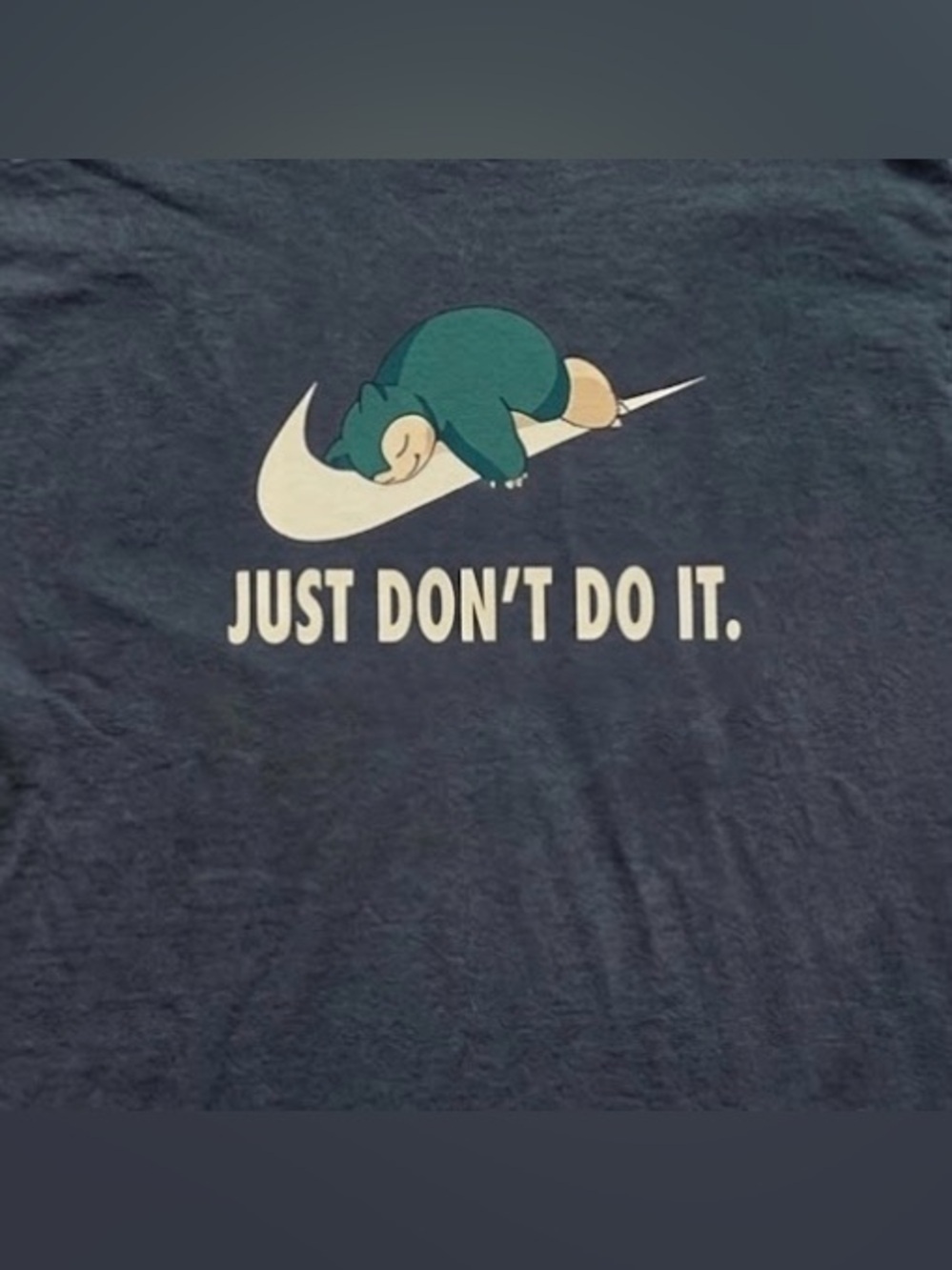 Graphic Tee with 'Just Don't Do It.' Snorlax - Picture 2 of 4